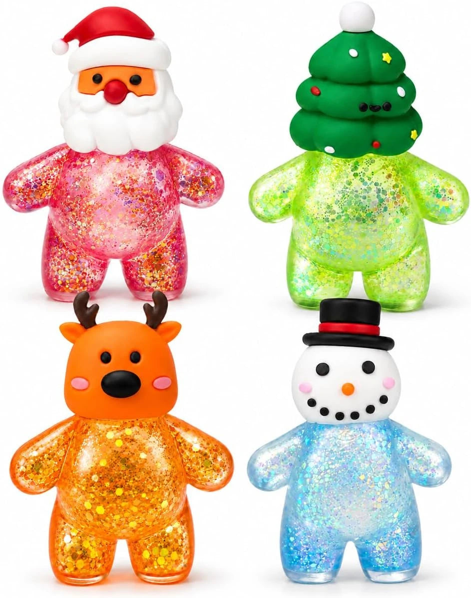 Christmas Glitter Squishy Set