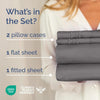 Dark Grey Cooling Queen Sheet Set