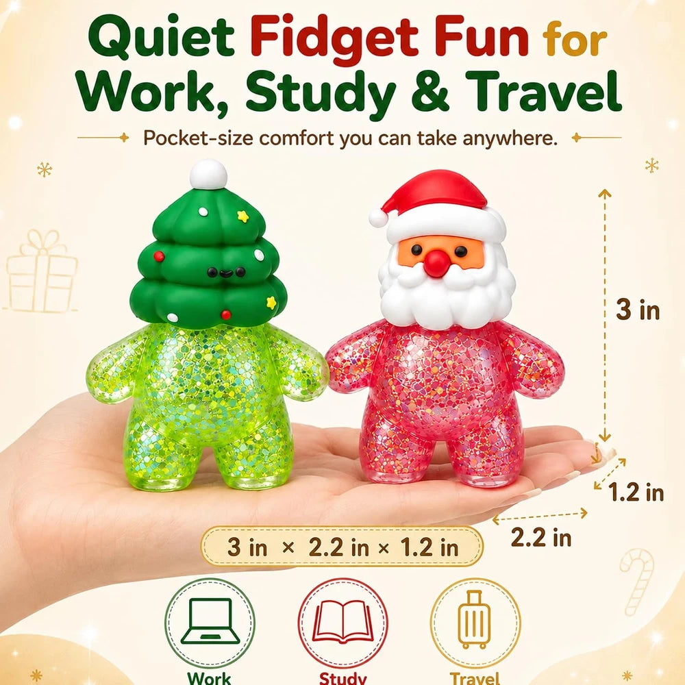 Christmas Glitter Squishy Set
