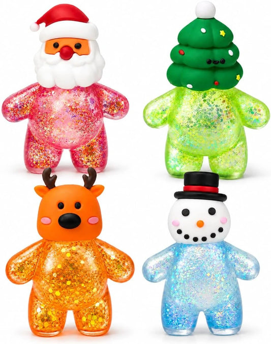 Christmas Glitter Squishy Set