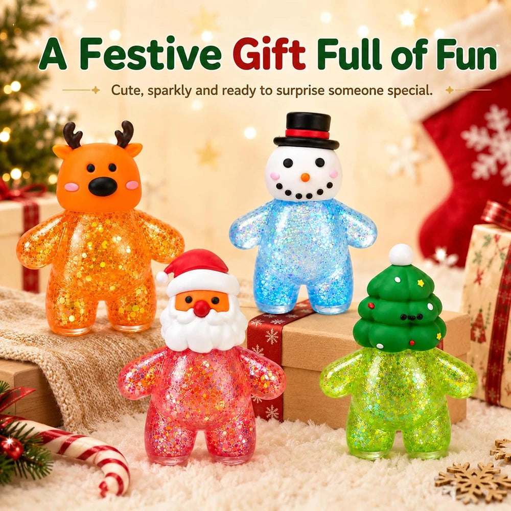 Christmas Glitter Squishy Set
