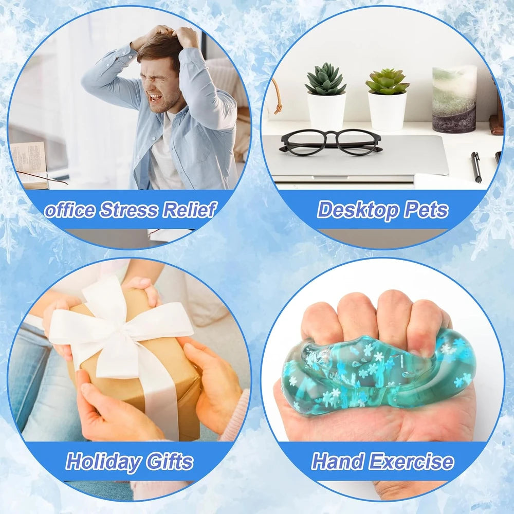 Snowflake Sensory Stress Cube