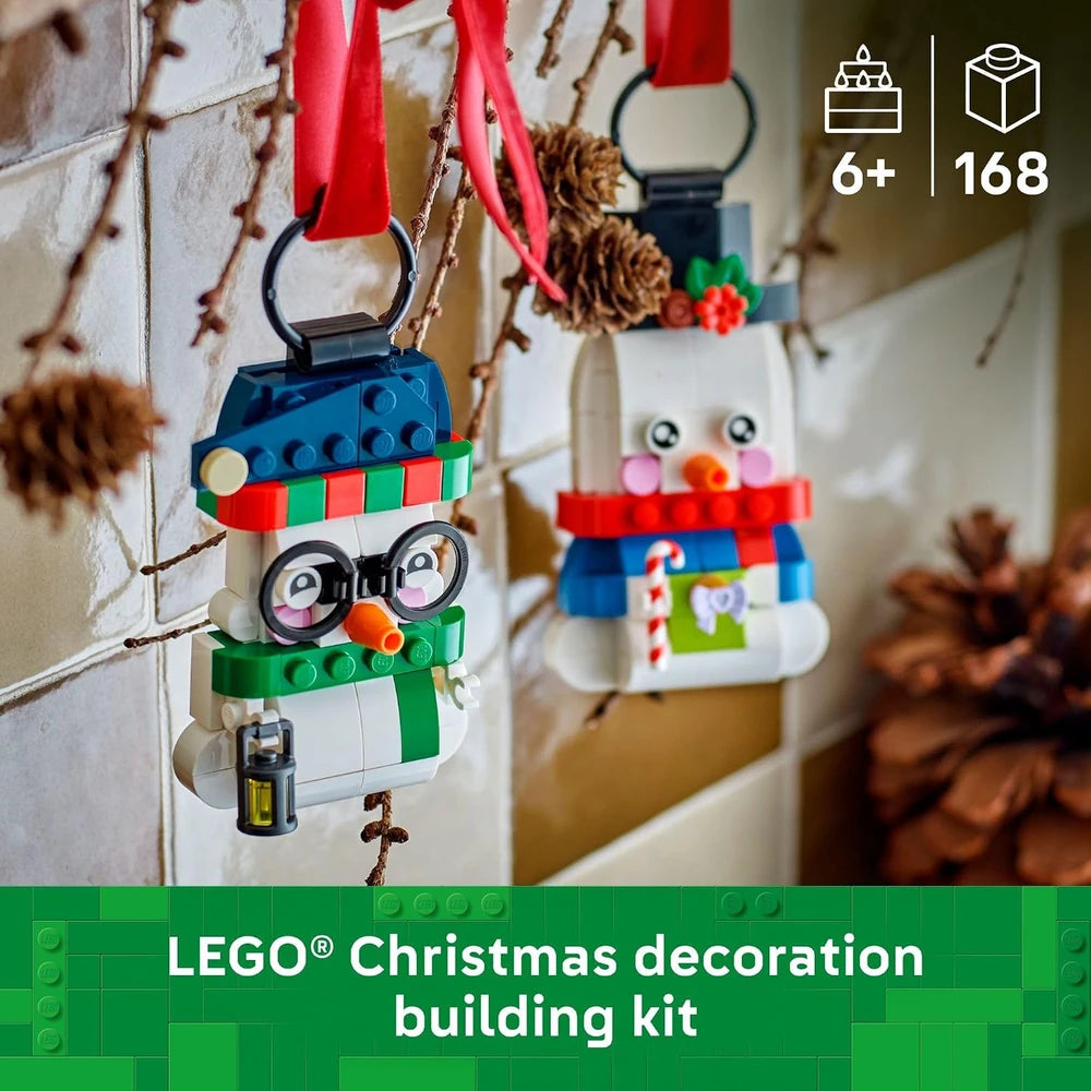 LEGO Snowman Ornaments