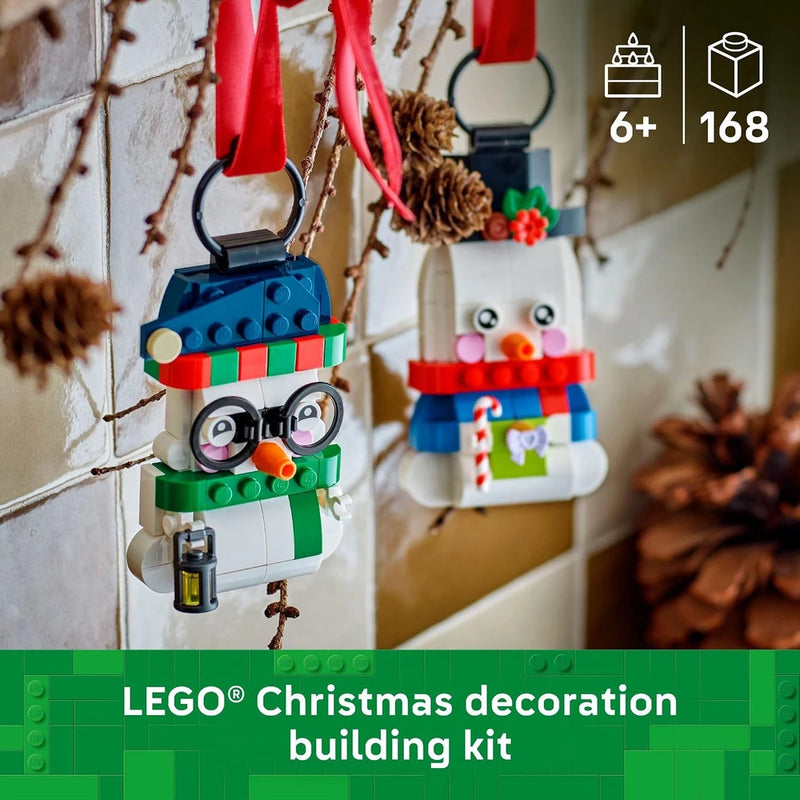 LEGO Snowman Ornaments