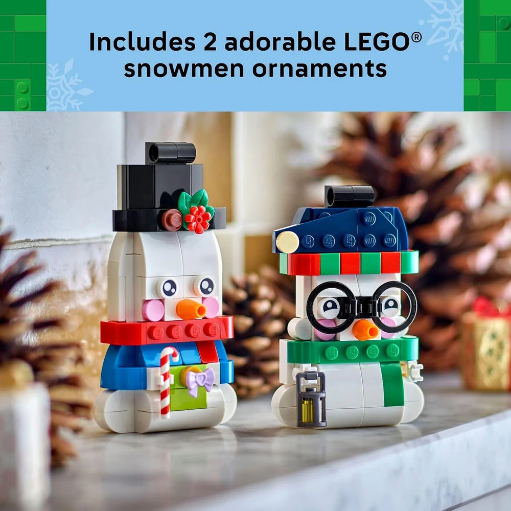 LEGO Snowman Ornaments