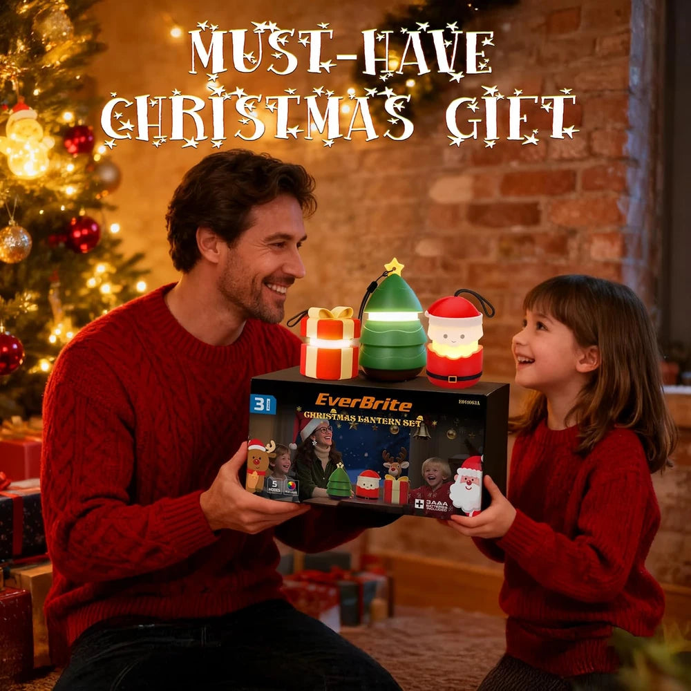 EverBrite Christmas Lantern Set